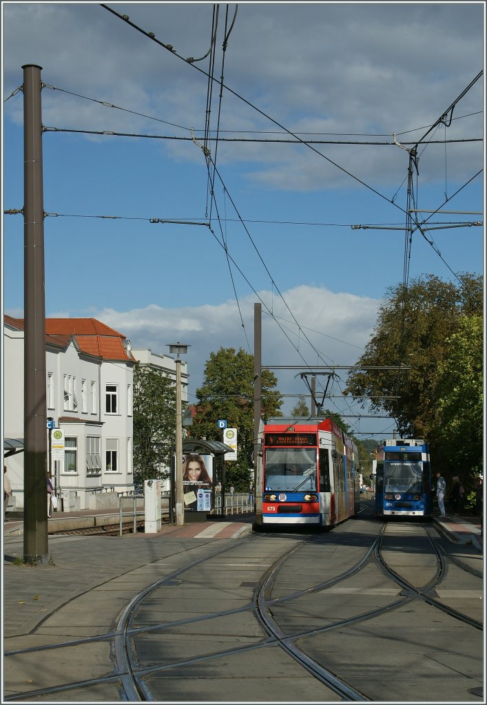 Bunte Rostocker Strassenbahnambiente.
19. SEpt. 2012