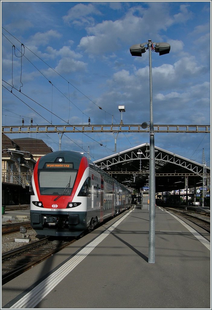 Der neue 511 105 erreicht Lausanne.
30. Juli 2012