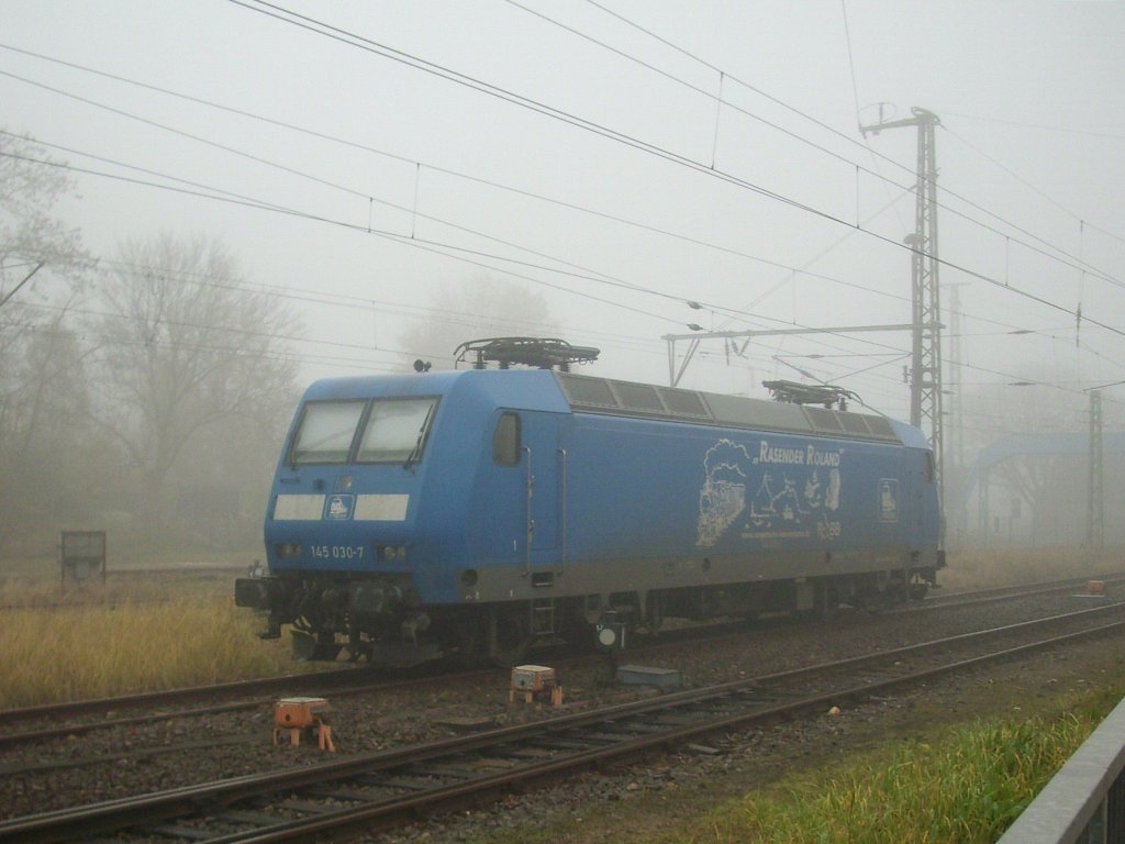 E-Lok der Baureihe 145 in Bergen am 13.11.2012 
