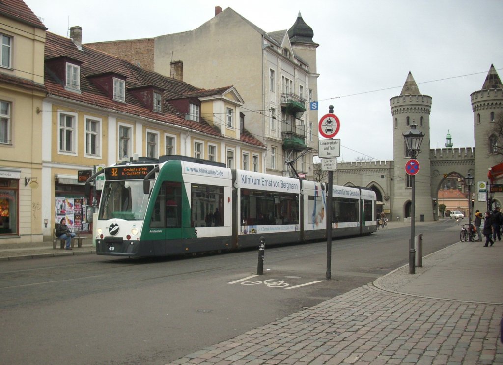 Straenbahn in Potsdam am 12.03.2012