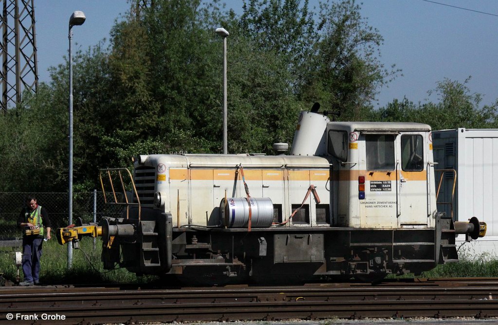 Werksbahn Gmundner Zementwerke Hans Hatschek AG Lok 7, ex BB 2060.023, fotografiert im Bhf. Gmunden am 18.05.2011