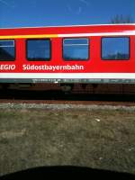 Sdostbayernbahn am 16.3.2012.