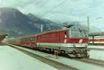 Ebenfalls ein Scan ist dieses Bild der BB 1044 205-1 in Innsbruck vom Sept. 1993.