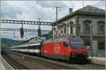 Re 460/238159/sbb-re-460-007-8-in-liestal SBB Re 460 007-8 in Liestal. 
22.05.2012