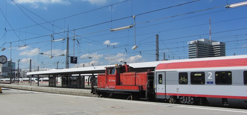 363 241 als Rangierfahrt (München Hbf - München Hackerbrücke) in München Hbf.(18.5.2013)