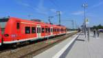 Ein 426 der Linie Murnau-Oberammergau wartet am 24.7.2012 im Bahnhof Murnau auf Gleis 2 auf weitere Einstze.