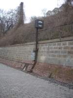 Gleissperrsingal im Sassnitzer Satdthafen, welches schon Jahr 10te nicht mehr genutzt werden kann, da es die Bahnstrecke nicht mehr gibt. 09.04.2012