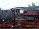 Etwas Besonderes! 2 Lokfhrer und ein Teil der Dampflok der 01er Baureihe in Putbus am 20.05.2012