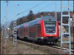 RE9 nach Sassnitz in Lancken am 20.04.2013