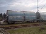 Ein Wagen des Kreidezuges in Lancken am 27.04.2012