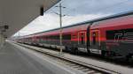 Der Railjet aus Innsbruck ist am 8.4.2012 in Wien Westbahnhof eingefahren.