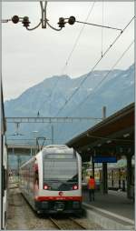 Der 160 001-1 auf Testfahrt in Interlaken Ost 
1. Juni 2012