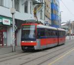 7115, Tram 8 (Bratislava Hlavna Stanica->Bratislava Ruzinov); Bratislava am 7.4.2012.