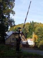 Holzschranke in Trutnov am 09.10.2012  
